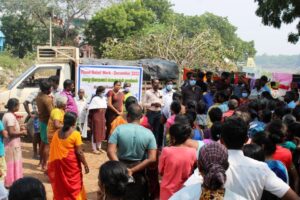 Flood relief work in Tirunelveli in December 2023